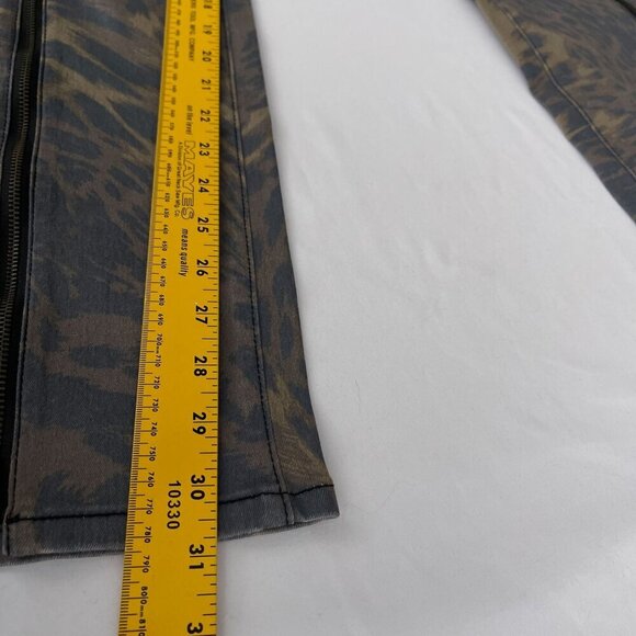 Urban Outfitters BDG High Rise Skinny Pants Leopard Print Zip Hem Women 26 NWT - Picture 14 of 16